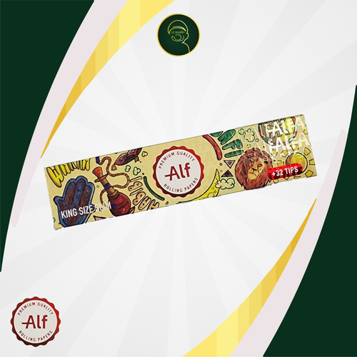 Alf King Size Slim Rolling Papers + Tips 🌿✨