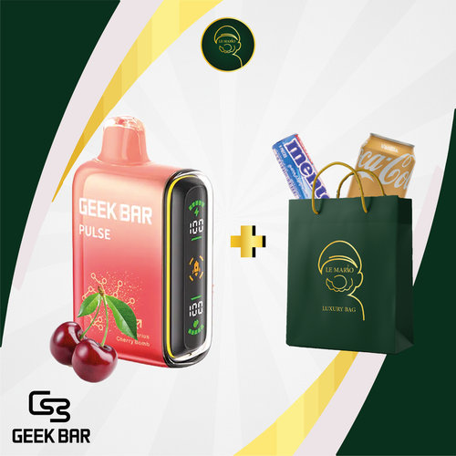 Geek Bar Pulse Maroc – Cherry Bomb | Le Mario Smoke Shop Casablanca
