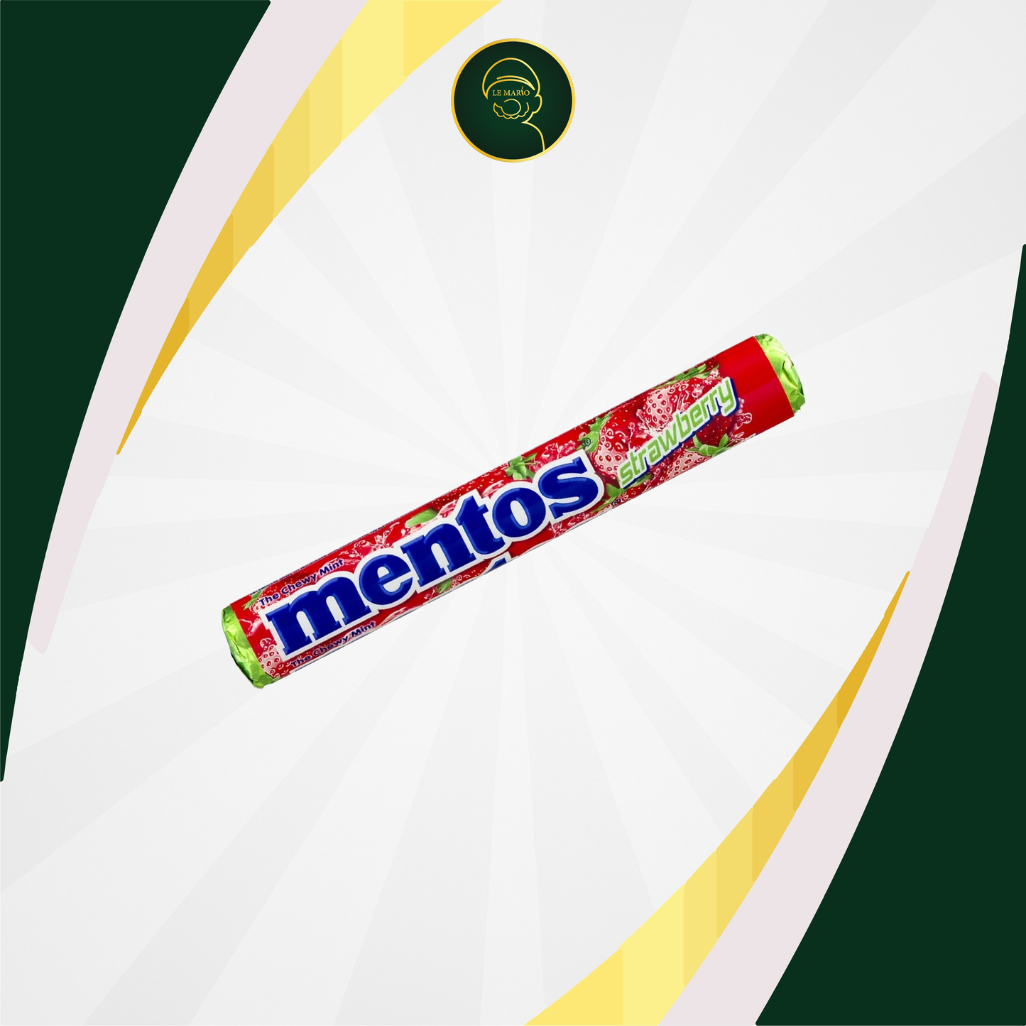 MENTOS STRAWBERRY ROLLS 37.5GM