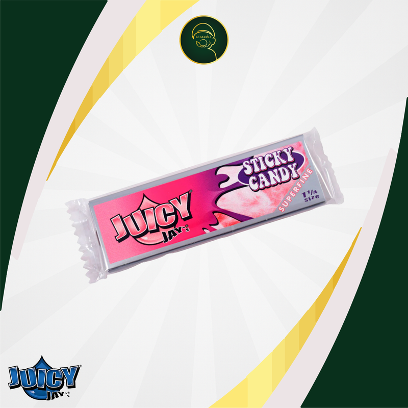 Juicy Jay’s Sticky Candy – 1 1/4 Rolling Papers 🍬✨
