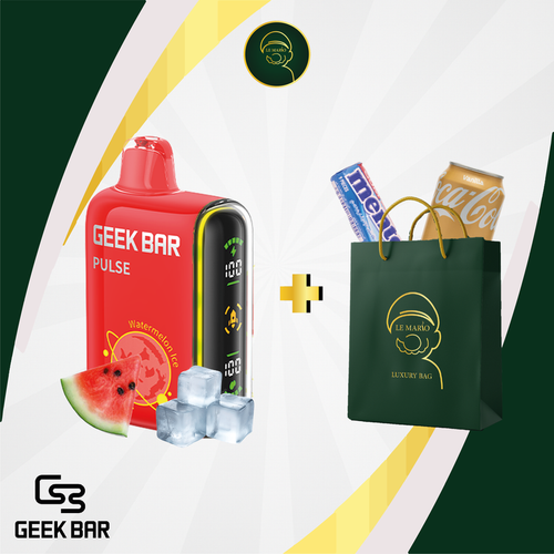 Geek Bar Pulse Maroc – Watermelon Ice | Le Mario Smoke Shop Casablanca