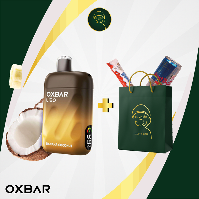 Oxbar Liso – 28 000 Puffs Banana Coconut 🍌🥥✨