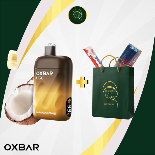Oxbar Liso – 28 000 Puffs Banana Coconut 🍌🥥✨