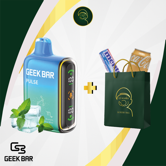 Geek Bar Pulse Maroc – Blue Mint | Le Mario Smoke Shop Casablanca