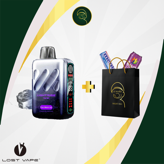 LightRise TB – 18 000 Puffs Duo Black Ice ⚫❄️✨