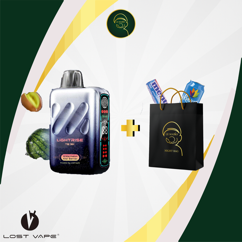 LightRise TB – 18 000 Puffs Watermelon Kiwi Berries 🍉🥝🍓🫐✨