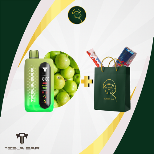 Tesla Bar XT – 23 000 Puffs Sour Apple 🍏⚡✨