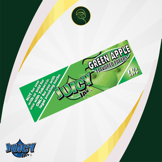 Juicy Jay’s Green Apple – 1 1/4 Rolling Papers 🍏✨