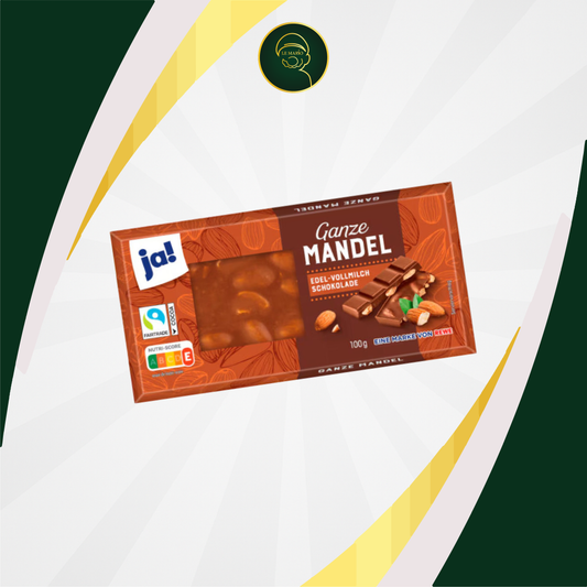 Ja! Tablette Chocolat Amandes Entières 100G