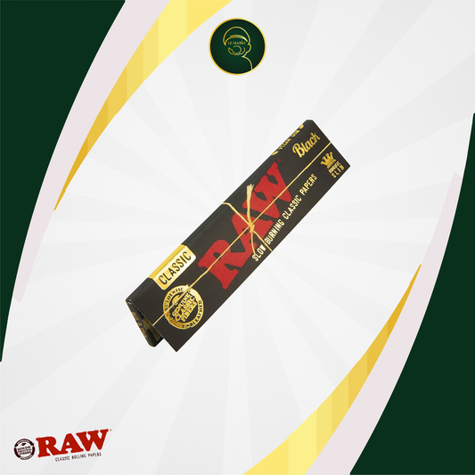 RAW Black King Size Slim Rolling Papers 🌿🖤✨