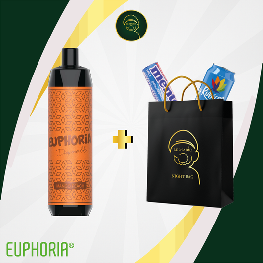 Euphoria DTL Hookah Clouds – 8 000 Puffs Mango Peach 🥭🍑✨