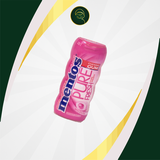 Mentos Chewing-Gum Pure Fresh Bubble Fresh Pocket Bottle sans sucre 30g