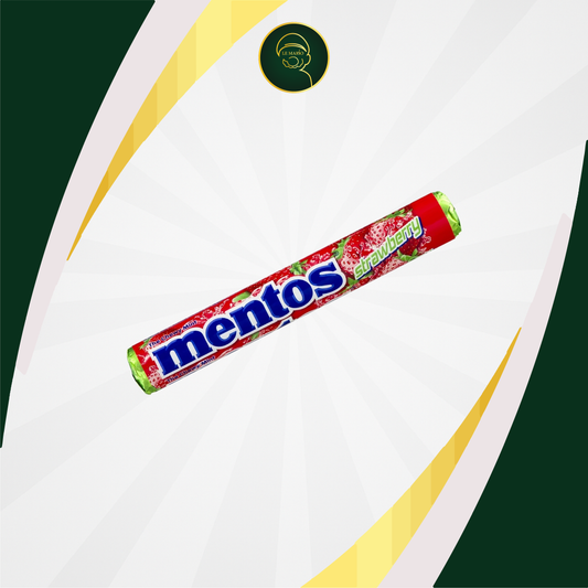 MENTOS STRAWBERRY ROLLS 37.5GM