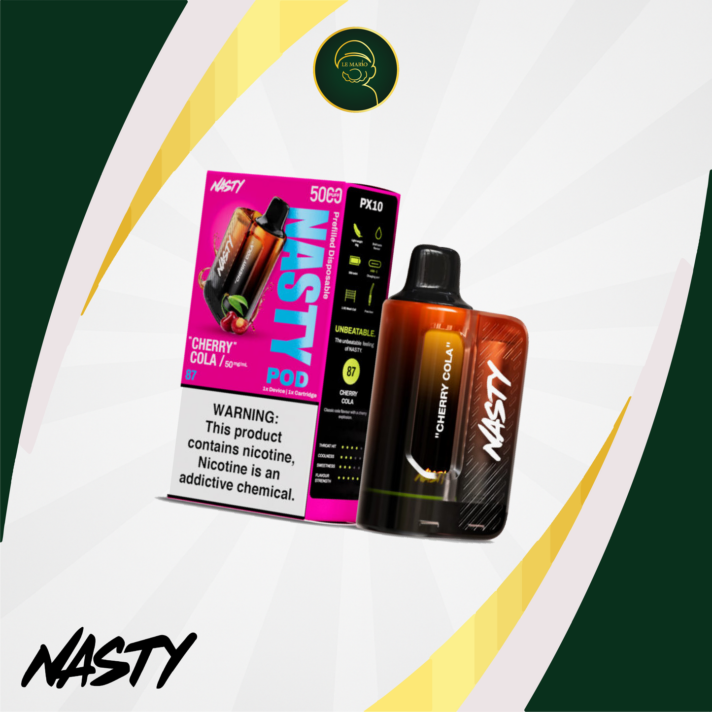 NASTY Pod Starter Kit – Cherry Cola 50MG