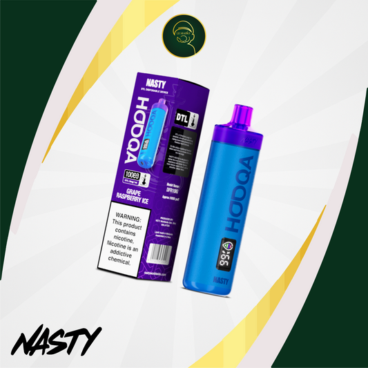 Nasty HOOQA 10K – Grape Raspberry Ice 3MG