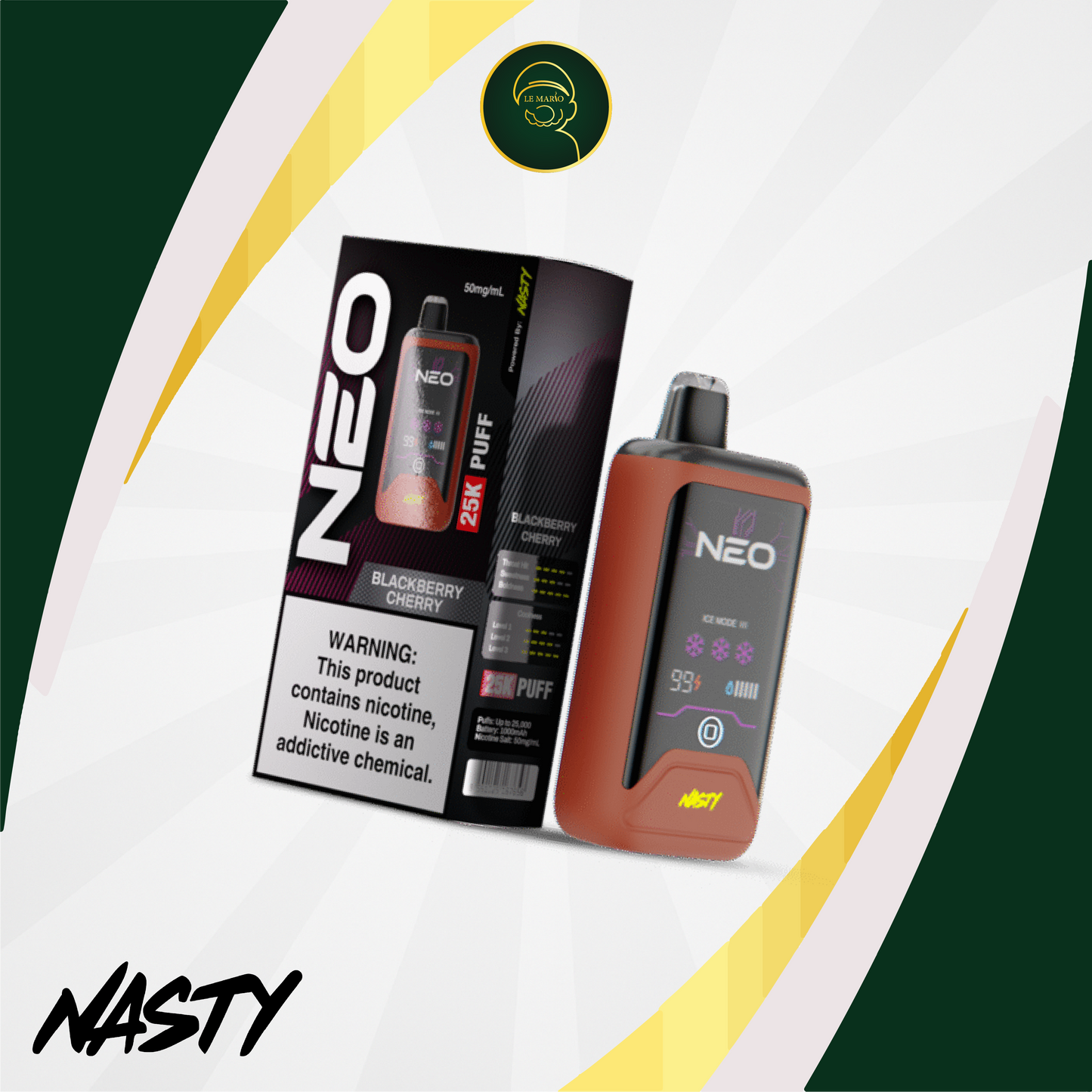 Nasty NEO 25K-Blackberry Cherry 50mg