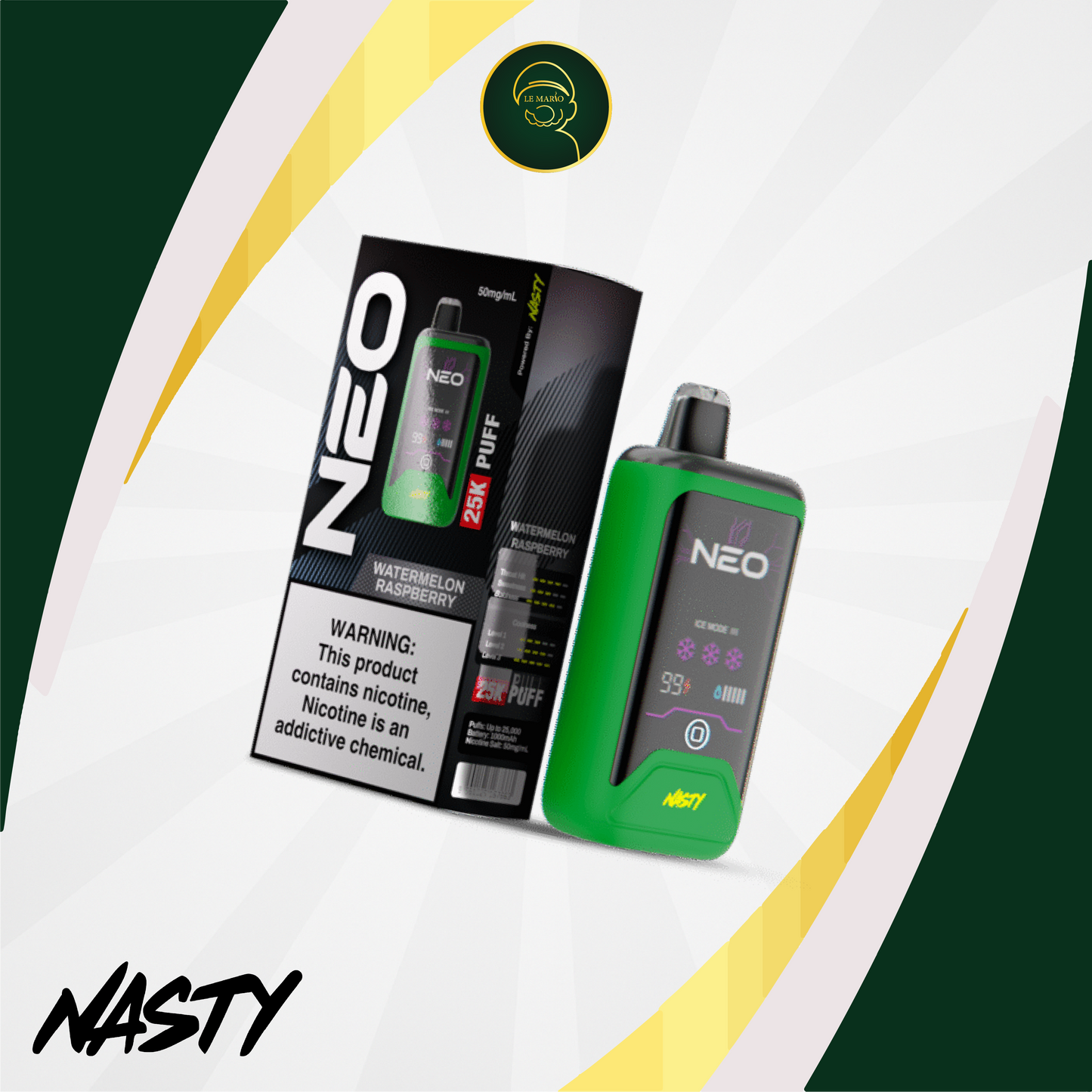 Nasty NEO 25K-Watermelon Raspberry 50mg