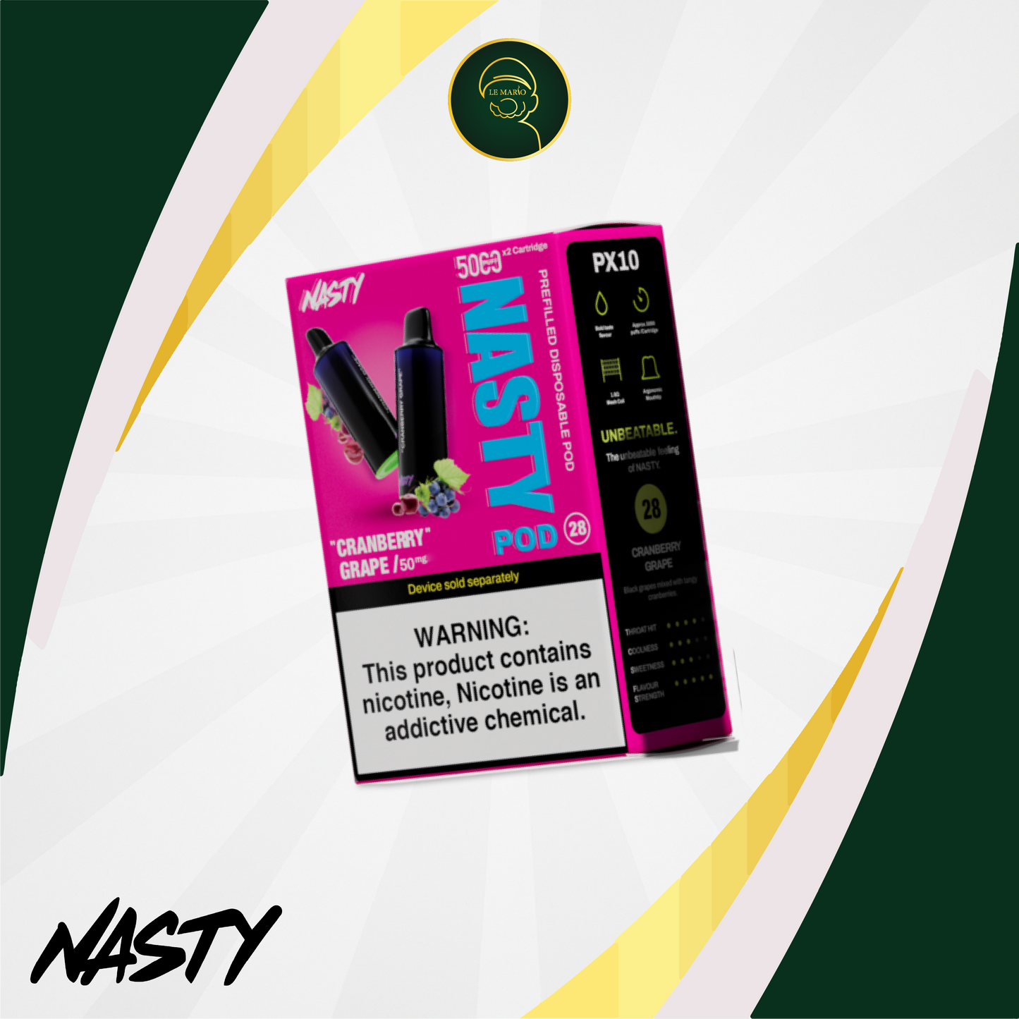 Nasty Pod 5000x2 – Cranberry Grape 50mg