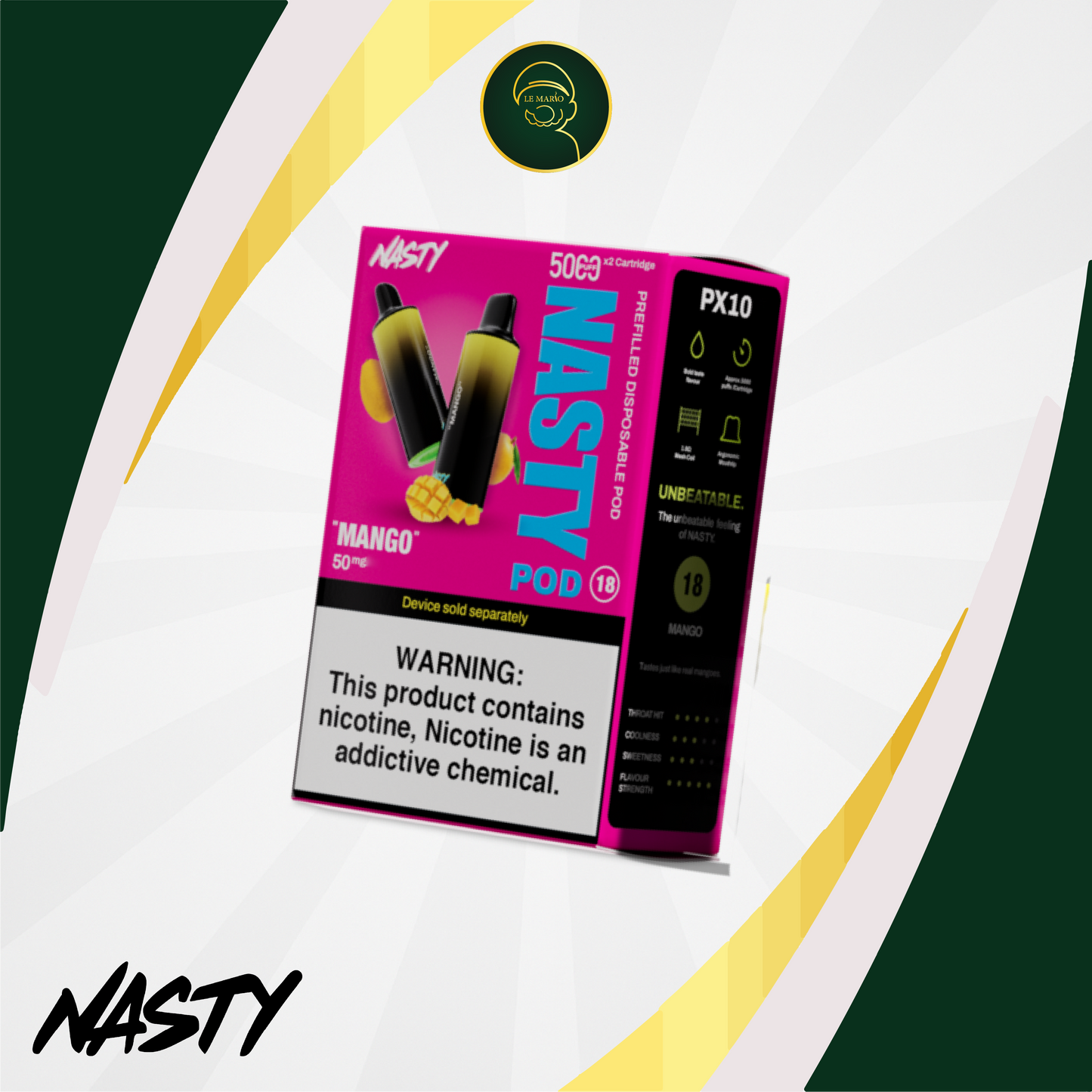 Nasty Pod 5000x2 – Mango 50mg