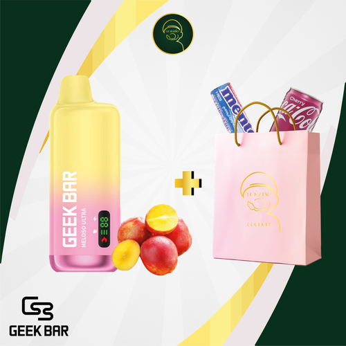 Geek Bar Meloso Ultra Maroc – Nectarine Ultra 10K Puffs | Le Mario Smoke Shop Casablanca