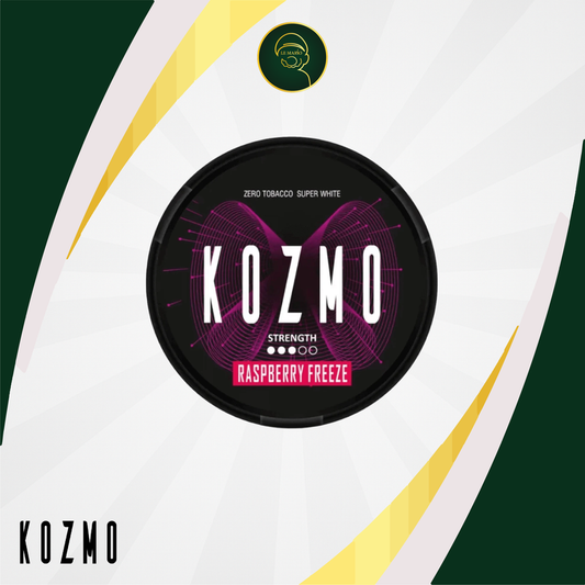 Kozmo Raspberry Freeze Nicotine Pouches – 24mg 🫐🍓❄️⚡