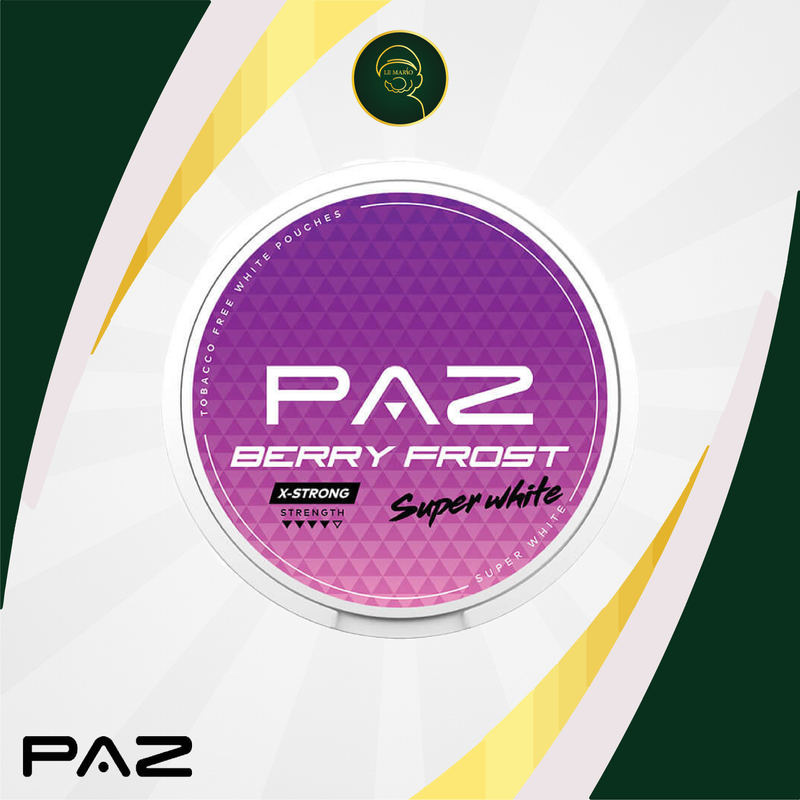 Paz Berry Frost Super White Nicotine Pouches – 18mg 🫐❄️⚡