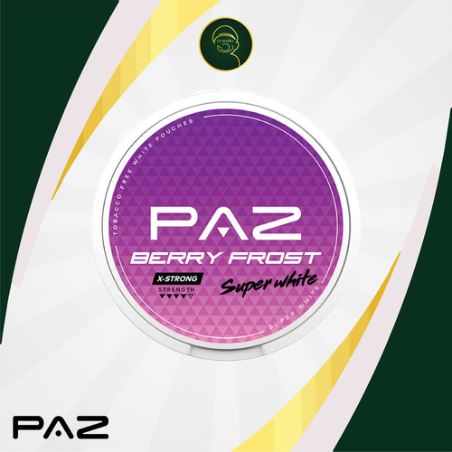 Paz Berry Frost Super White Nicotine Pouches – 18mg 🫐❄️⚡