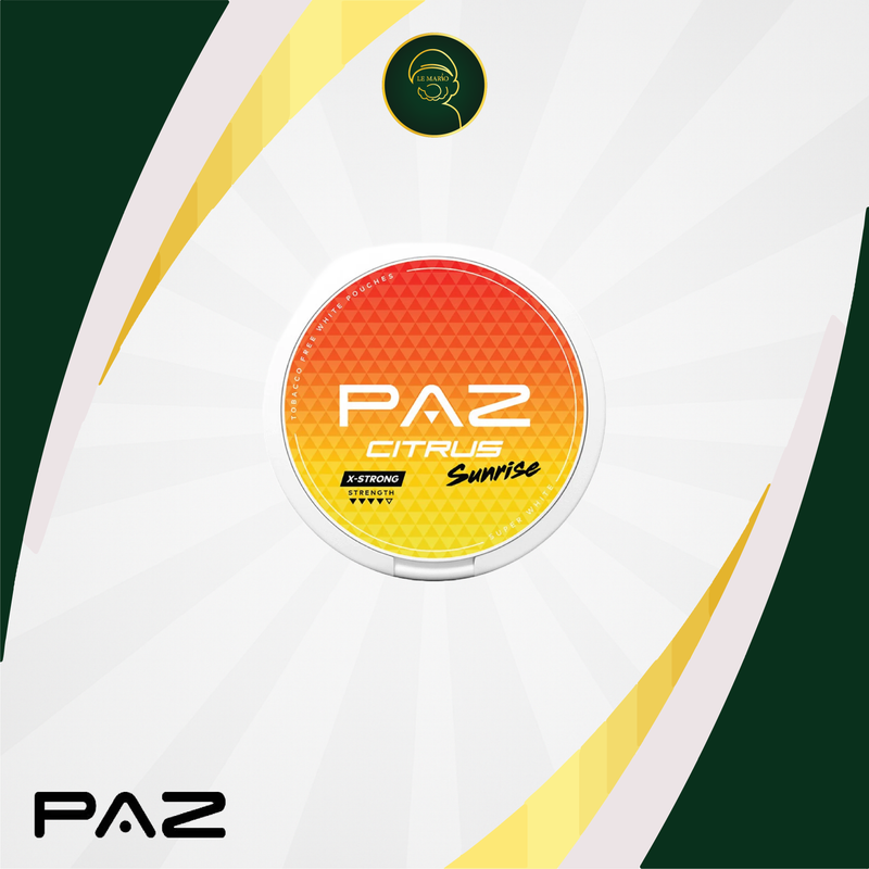 Paz Citrus Sunrise Nicotine Pouches – 18mg 🍊🌞⚡