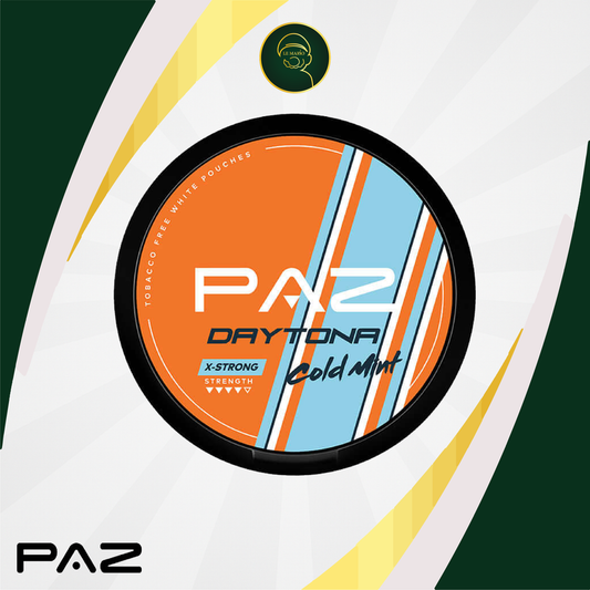 Paz Daytona Cold Mint Nicotine Pouches – 18mg ❄️🌿🏁