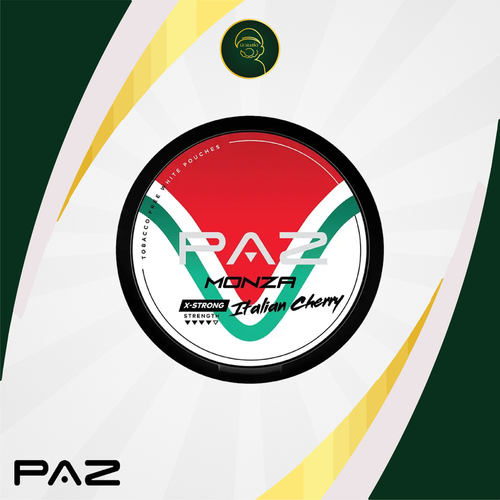 Paz Monza Italian Cherry Nicotine Pouches – 18mg 🍒🇮🇹⚡