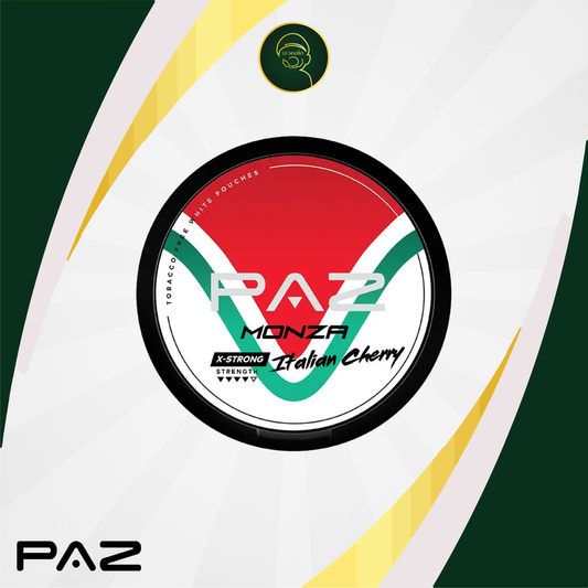 Paz Monza Italian Cherry Nicotine Pouches – 18mg 🍒🇮🇹⚡