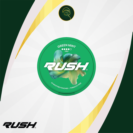 Rush Green Mint Nicotine Pouches – 16mg 🌿❄️