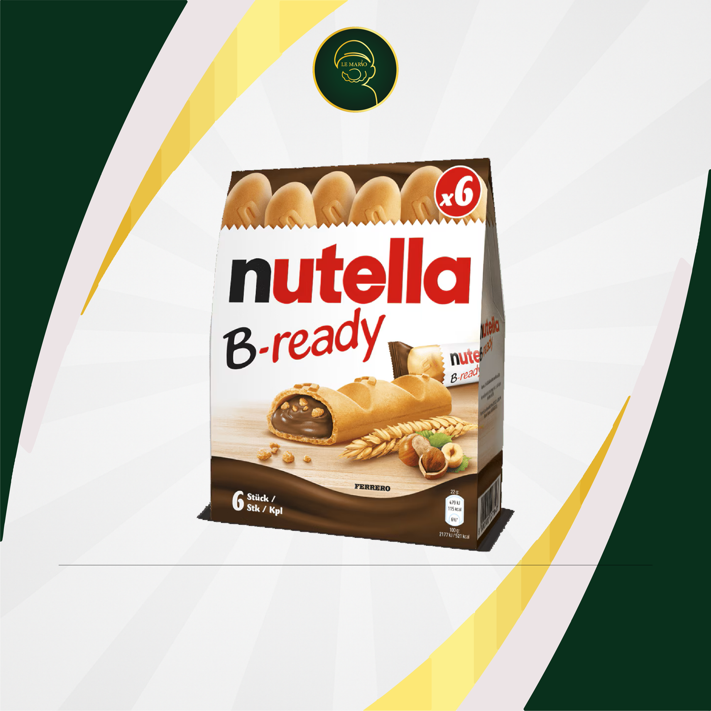 Nutella B-ready 6 X 22 G