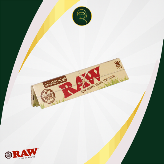 RAW Organic Hemp King Size Slim Rolling Papers 🌿✨