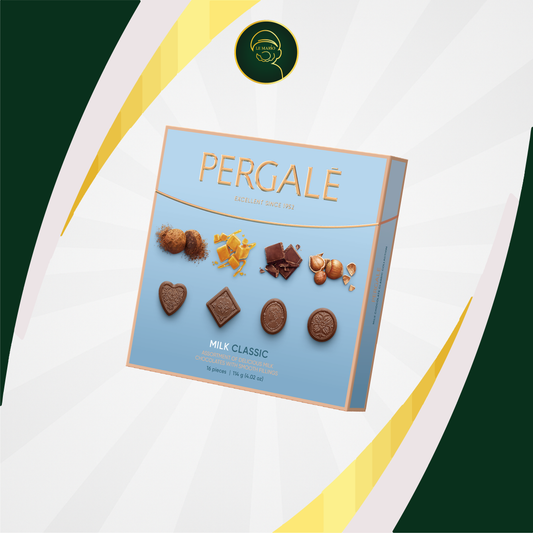 Candies PERGALE 343 g Assorted classic in milk choc. (Lithuania) I694