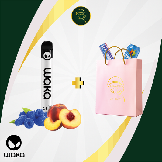 Waka Solo 2 Peach Blue Raspberry 2500 Puffs | Vape Jetable Casablanca Maroc - Le Mario