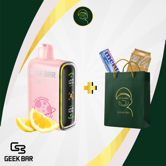 Geek Bar Pulse Maroc – Pink Lemonade | Le Mario Smoke Shop Casablanca