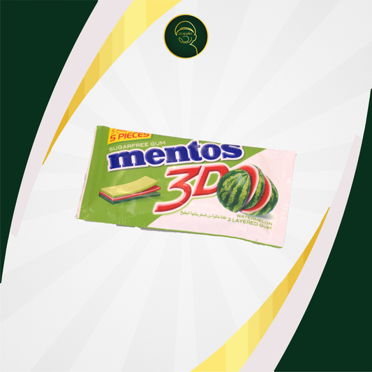 Pocket 3D Watermelon Mentos Gum SS