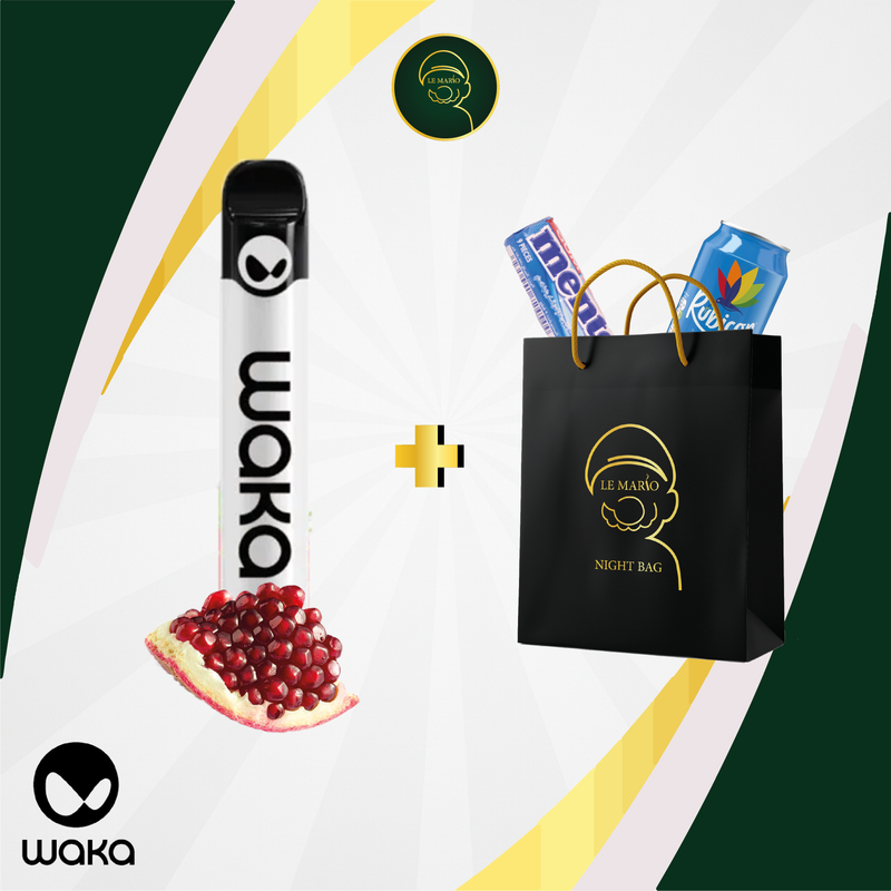Waka Solo 2 Pomegranate Apple 2500 Puffs | Vape Jetable Casablanca Maroc - Le Mario