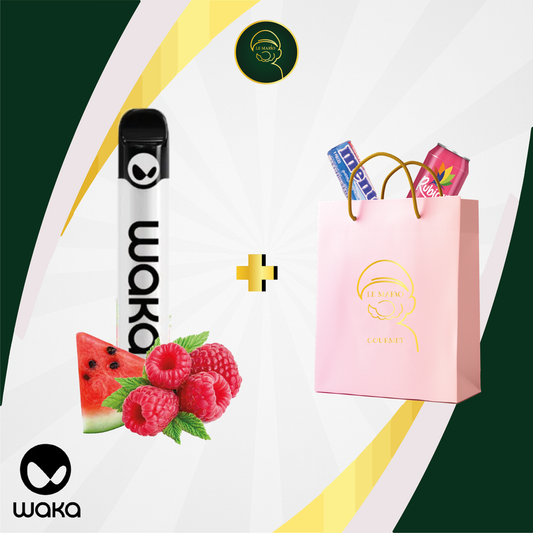 Waka Solo 2 Raspberry Watermelon 2500 Puffs | Vape Jetable Casablanca Maroc - Le Mario