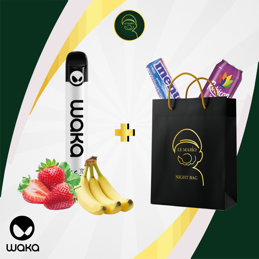 Waka Solo 2 Strawberry Banana 2500 Puffs | Vape Jetable Casablanca Maroc - Le Mario