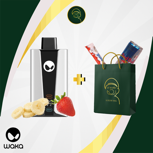 Waka SoPro Strawberry Banana 25 000 Puffs | Vape Jetable Maroc