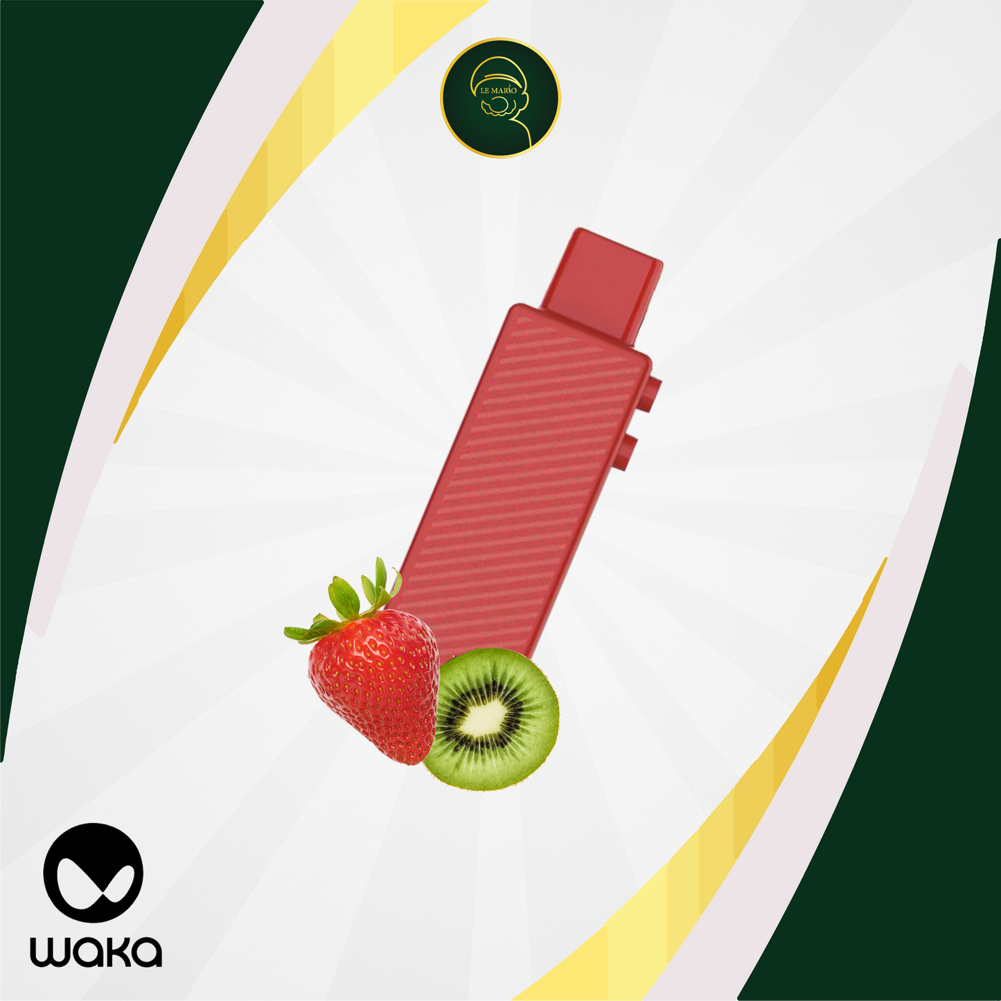 Waka Creator Pod Strawberry Kiwi 15 Puffs | Vape Jetable Maroc
