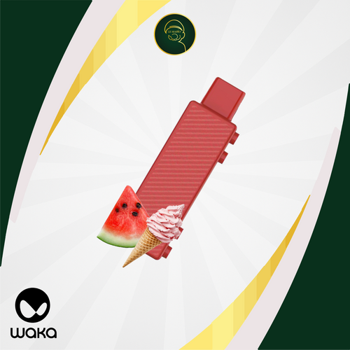 Waka Creator Pod – Watermelon Ice Cream (15 Puffs) | Vape Jetable Maroc Casablanca