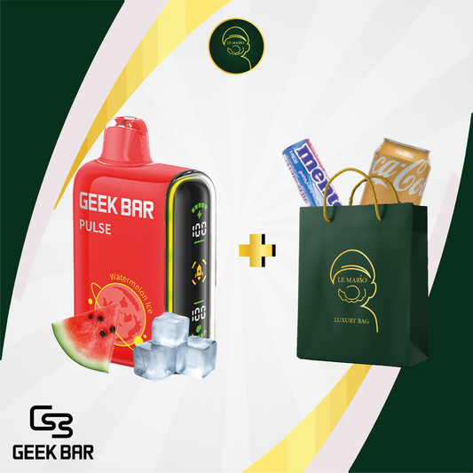 Geek Bar Pulse Maroc – Watermelon Ice | Le Mario Smoke Shop Casablanca