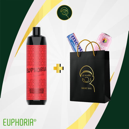 Euphoria DTL Hookah Clouds – 8 000 Puffs Watermelon Strawberry 🍉🍓✨