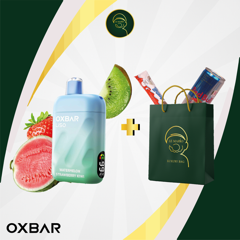 Oxbar Liso – 28 000 Puffs Watermelon Strawberry Kiwi 🍉🍓🥝✨